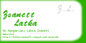 zsanett latka business card